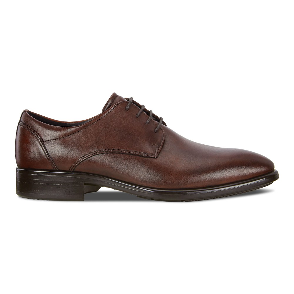 Zapatos Derby Hombre - ECCO Citytray Traditionals - Marrom - ROJ537618